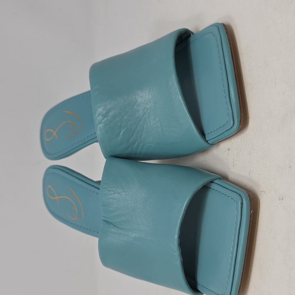 Sam Edelman Carmen Teal Mules Size 7.5 - Picture 2 of 6